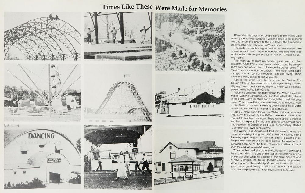 Walled Lake Amusement Park (Walled Lake Park) - Walled Lake Central Yearbook